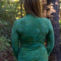 Mock-neck *full length* 'Hand-Dyed'