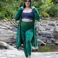 Hooded Cardigan 'Hand-Dyed' Fleece