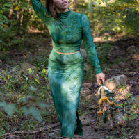 Mermaid Midi Skirt 'Hand-Dyed'