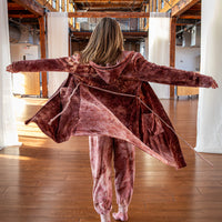 Hooded Cardigan 'Hand-Dyed' Cozy