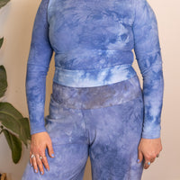 Mock-neck Crop 'Hand-Dyed' Cozy