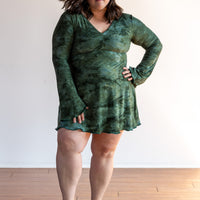 Mini Slip Dress *with Sleeves* 'Hand-Dyed'