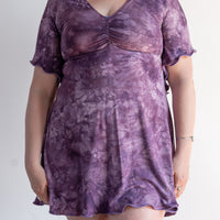 Mini Slip Dress *with Sleeves* 'Hand-Dyed'