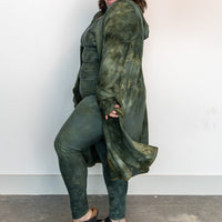 Hooded Cardigan 'Hand-Dyed'