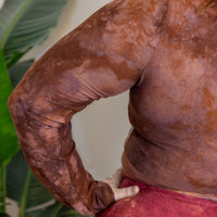 Scoop-neck Crop 'Hand-Dyed' Cozy