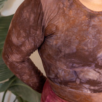 Scoop-neck Crop 'Hand-Dyed' Cozy