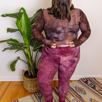 Scoop-Neck Crop 'Hand-Dyed' Cozy