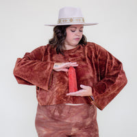 Mila Crop Top 'Hand-Dyed' Cozy