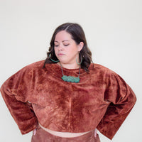 Mila Crop Top 'Hand-Dyed' Cozy