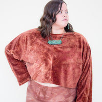 Mila Crop Top 'Hand-Dyed' Cozy