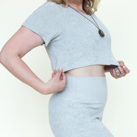 Gemini Crop (Solid Baby Loop Terry)
