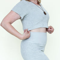 Gemini Crop (Solid Baby Loop Terry)