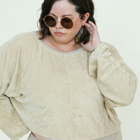 Mila Crop Top (Solid Baby Loop Terry)