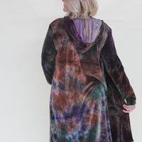 Hooded Cardigan 'Hand-Dyed'
