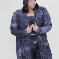 Hooded Cardigan 'Hand-Dyed' Cozy