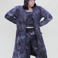 Hooded Cardigan 'Hand-Dyed'