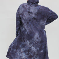 Hooded Cardigan 'Hand-Dyed'