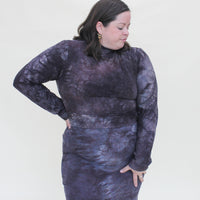 Mock-neck Crop 'Hand-Dyed'