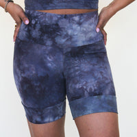 Banded Bike Shorts 'Hand-Dyed'