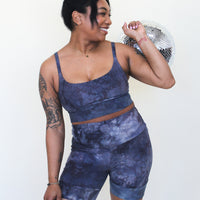 Banded Bike Shorts 'Hand-Dyed'