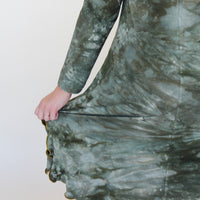 Midi Slip Dress *with Sleeves* 'Hand-Dyed'