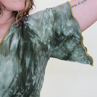 Wanderess Wrap-Top *Flutter Sleeve* 'Hand-Dyed'