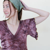 Mini Slip Dress *with Sleeves* 'Hand-Dyed'