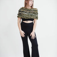 Deep Blues Knitted Cowl