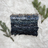 Deep Blues Knitted Cowl