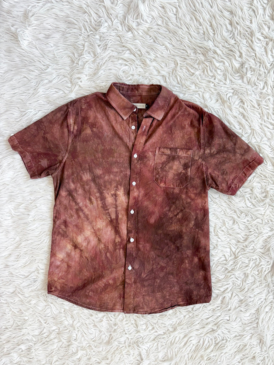 Linen Button down Shirt 'Cocoa' M