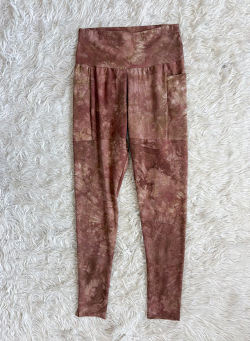 Leggings- Pocket 'Cocoa' L Hemp