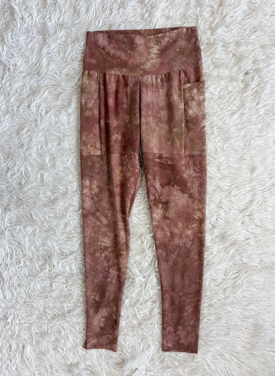 Leggings- Pocket 'Cocoa' L Hemp