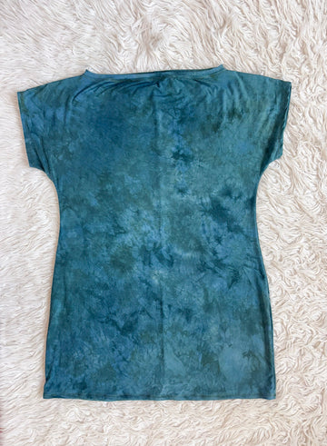 Boatneck Mini Dress 'Blue Spring' XL 36