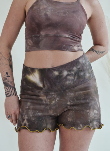 Ruffled Shorties 'Hand-Dyed' Fleece