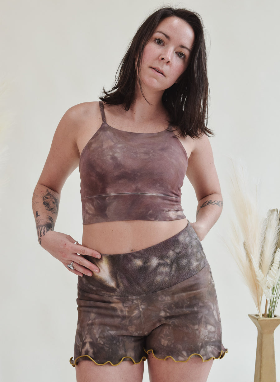 Ruffled Shorties 'Hand-Dyed' Fleece