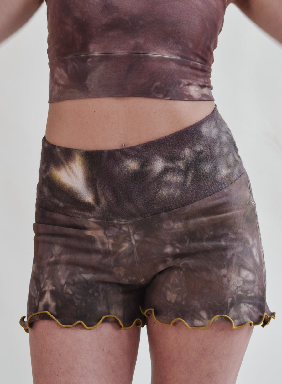 Ruffled Shorties 'Hand-Dyed' Fleece