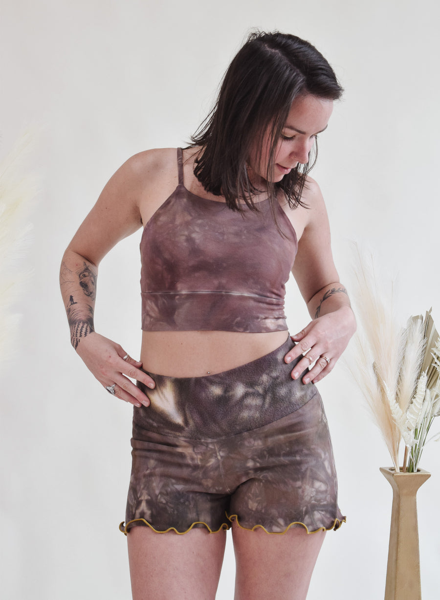 Ruffled Shorties 'Hand-Dyed' Fleece