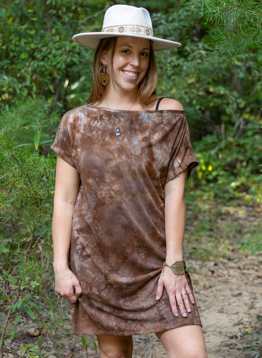 Boatneck Dress 'Hand-Dyed' Boatneck Dress 'Hand-Dyed'