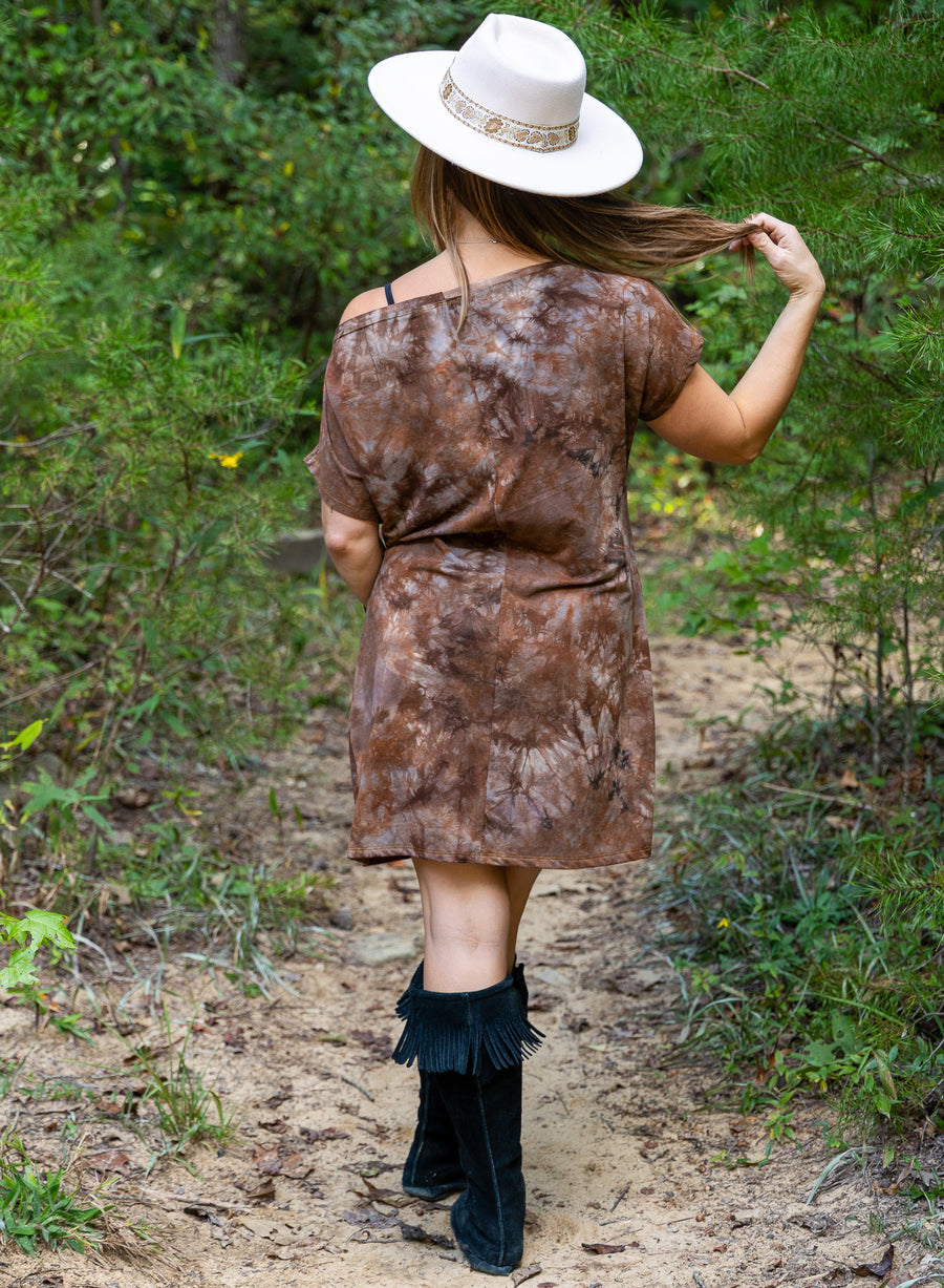 T-Shirt Mini Dress 'Hand-Dyed'