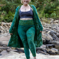 Hooded Cardigan 'Hand-Dyed' Fleece