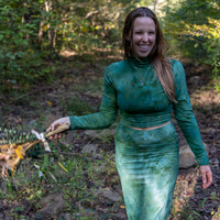 Mock Neck Top 'Hand-Dyed'