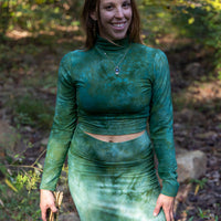 Mock Neck Top 'Hand-Dyed'