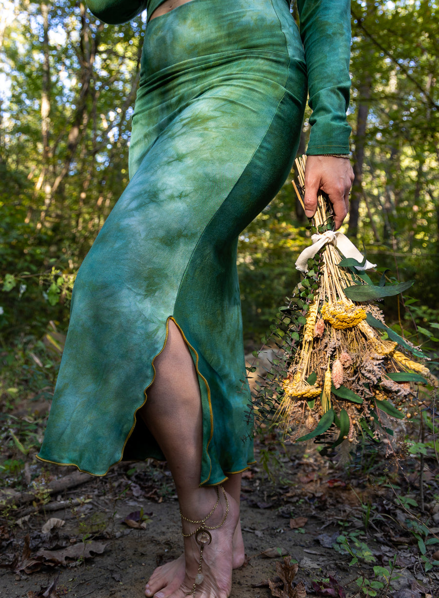 Mermaid Midi Skirt 'Hand-Dyed'