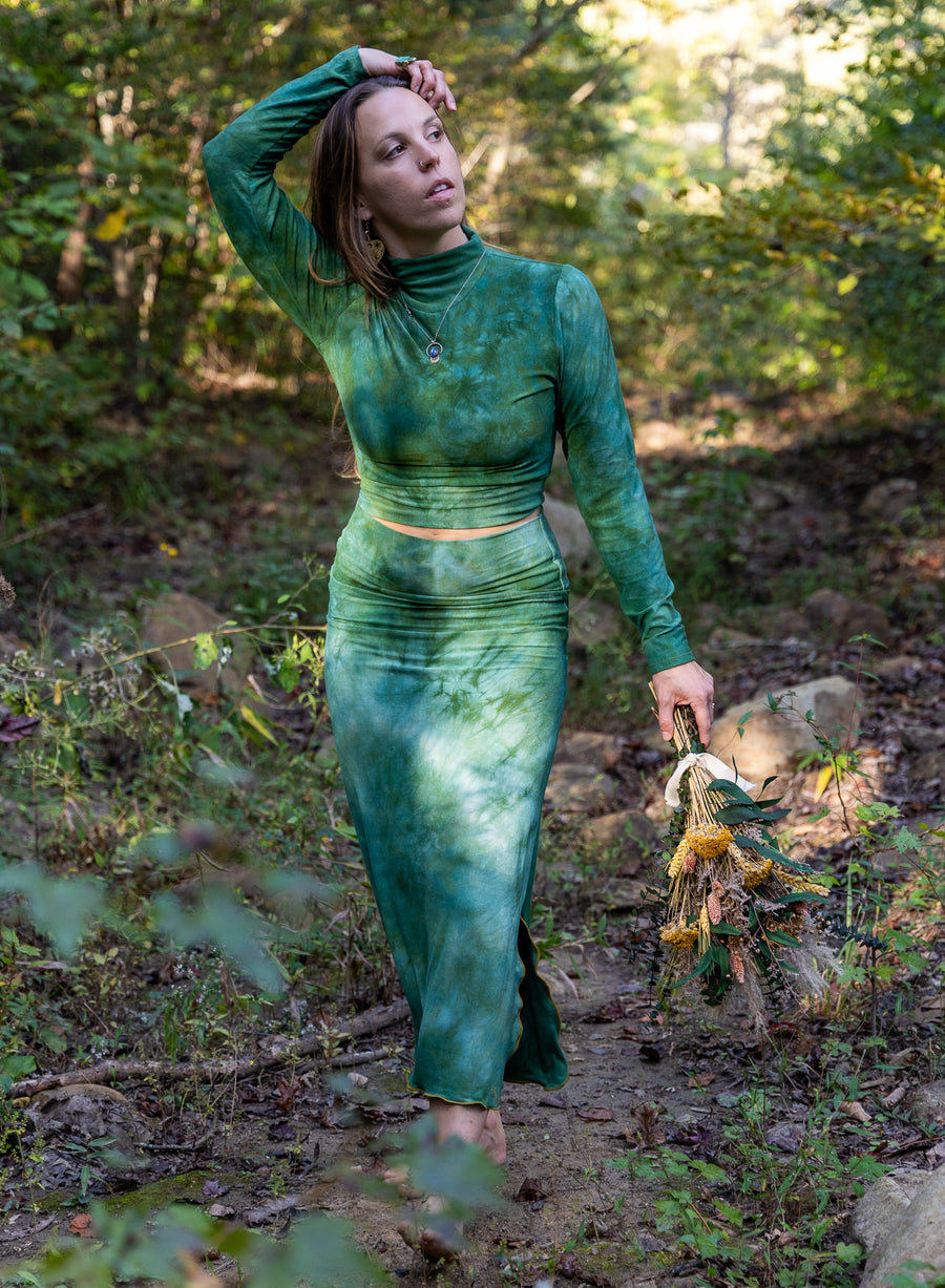 Mermaid Midi Skirt 'Hand-Dyed'