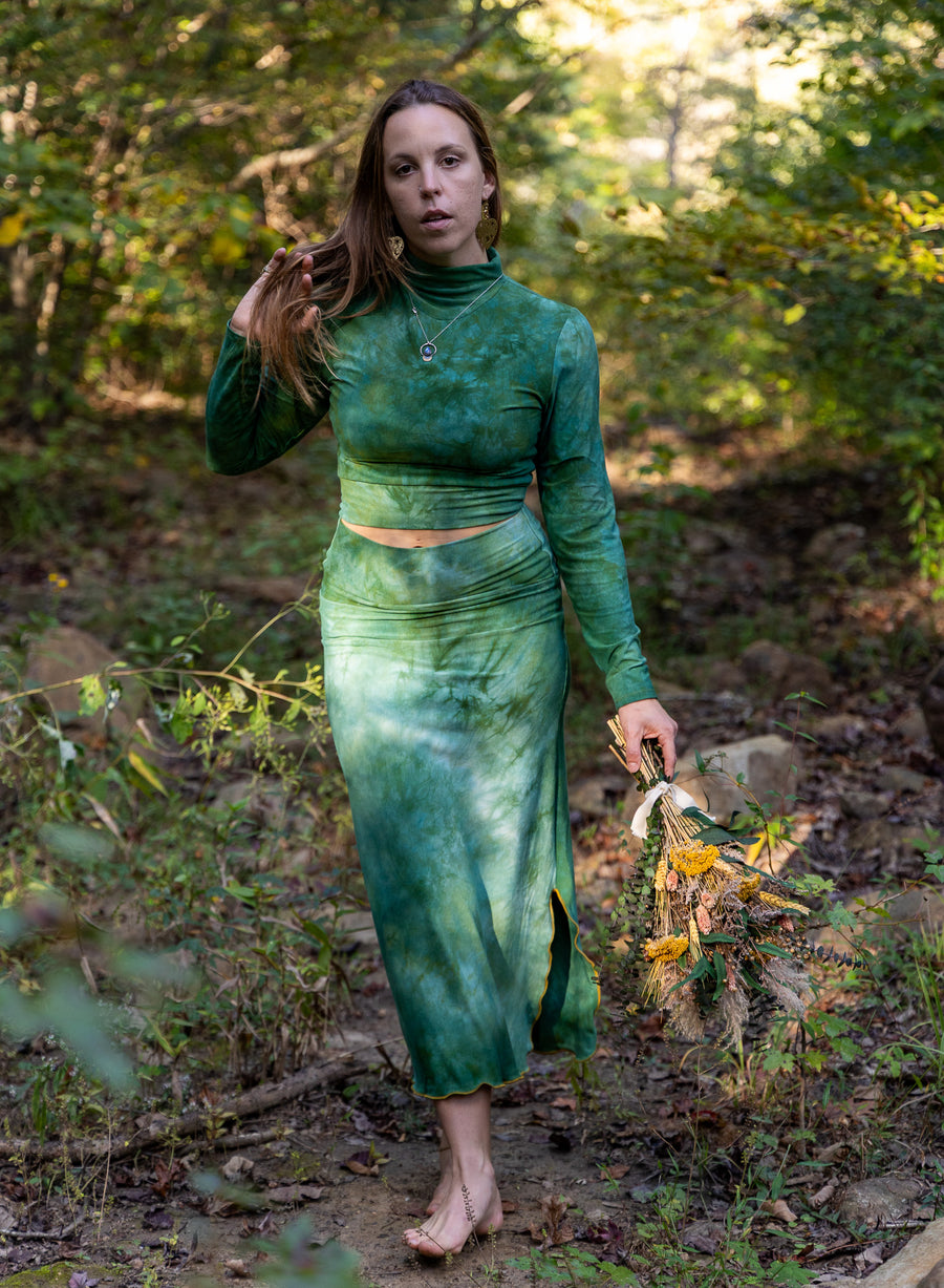 Mermaid Midi Skirt 'Hand-Dyed'