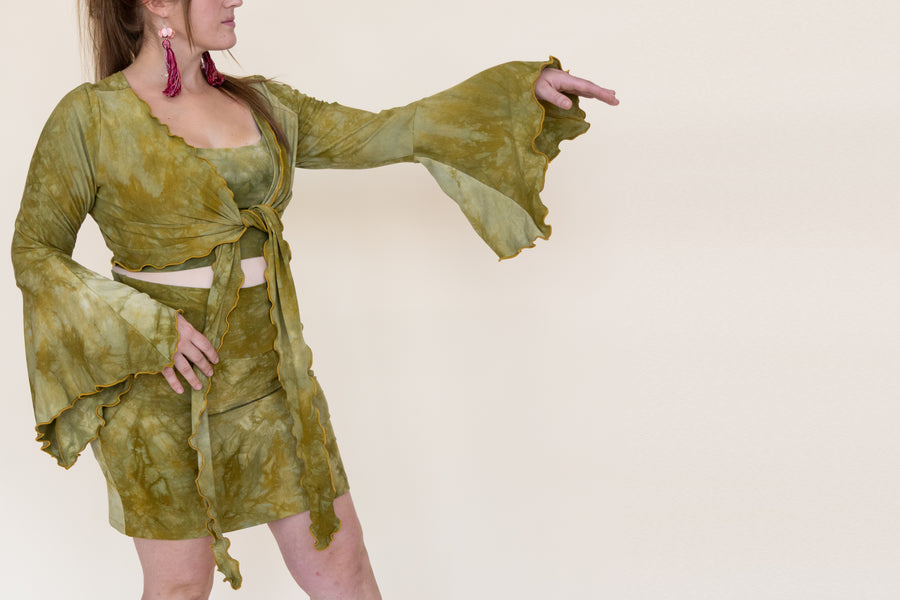 Wanderess Wrap-Top *Bell Sleeve* 'Hand-Dyed'