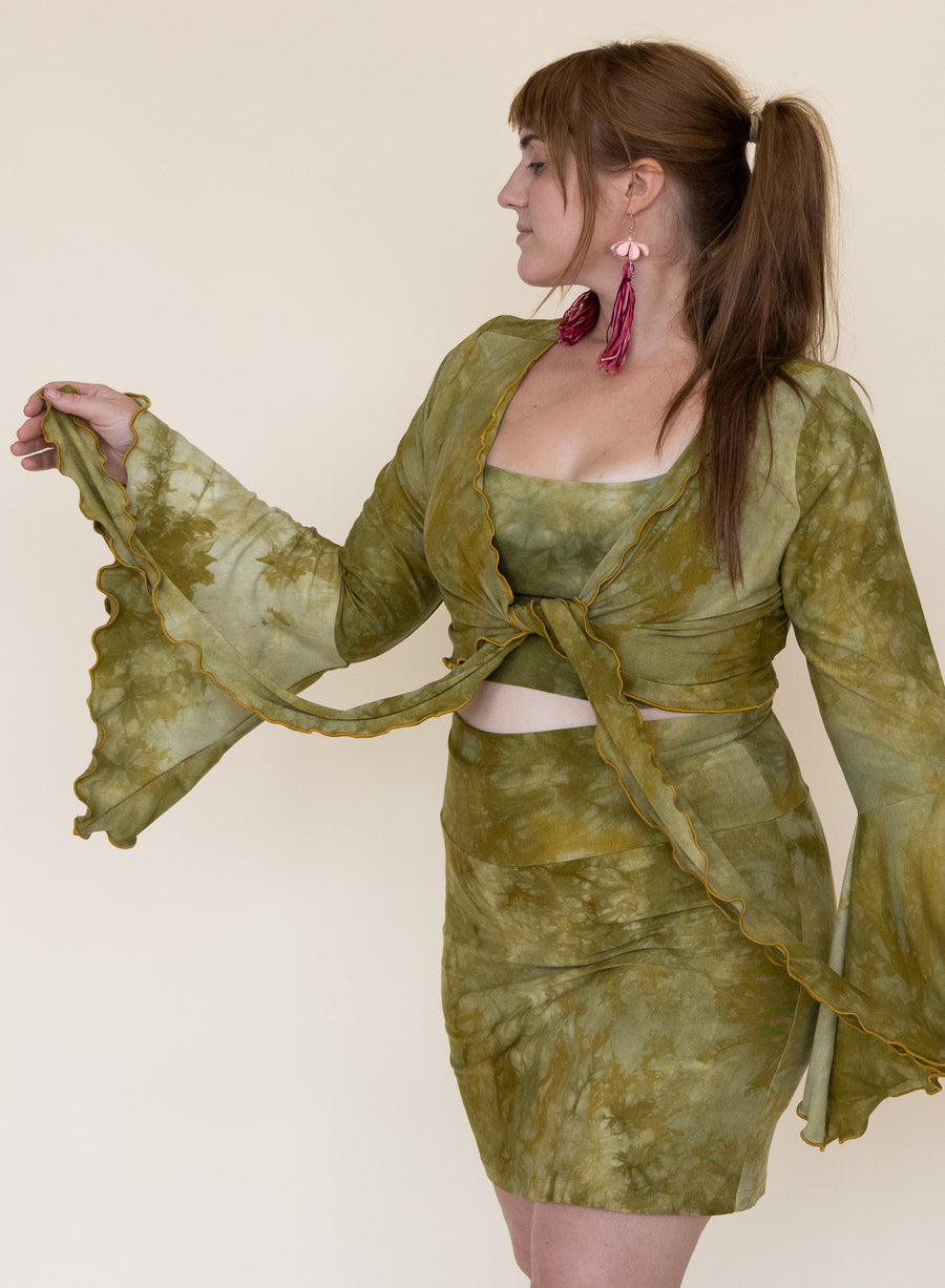 Wanderess Wrap-Top *Bell Sleeve* 'Hand-Dyed'