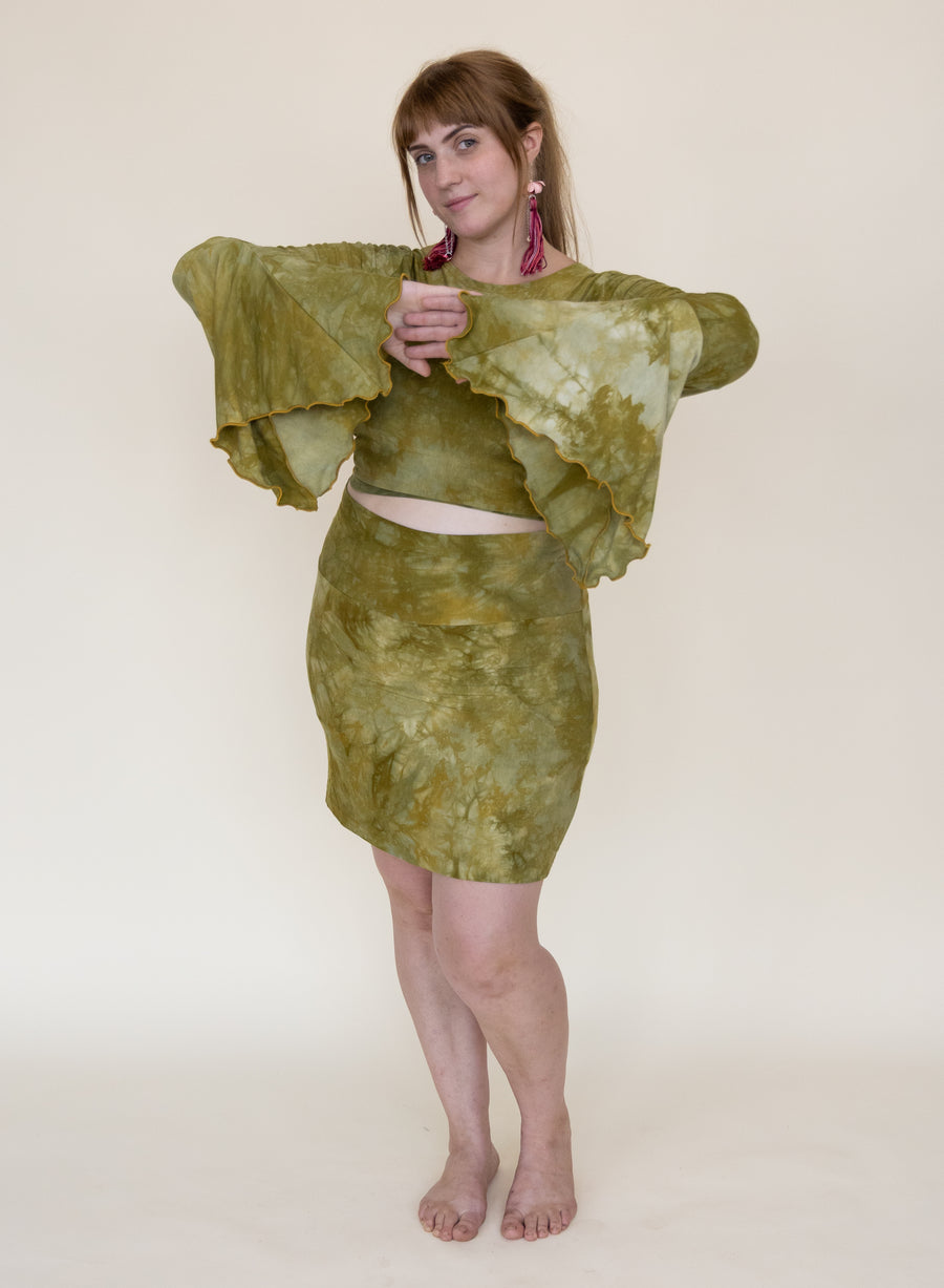 Wanderess Wrap-Top *Bell Sleeve* 'Hand-Dyed'