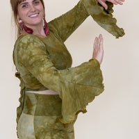 Wanderess Wrap-Top *Bell Sleeve* 'Hand-Dyed'