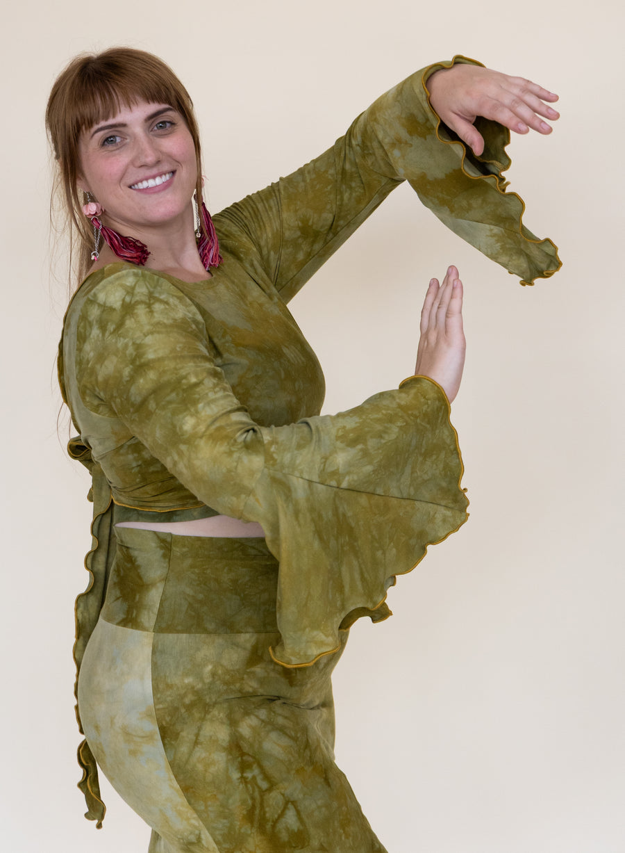 Wanderess Wrap-Top *Bell Sleeve* 'Hand-Dyed'
